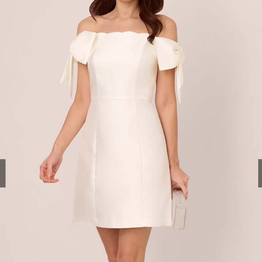 Elegant Off-Shoulder White Dress